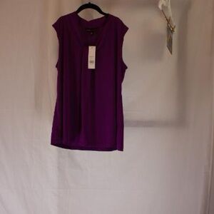 Dana Buchman Vibrant Purple Blouse